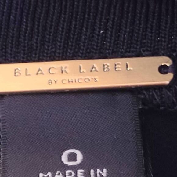 Black Label by Chico's Womens Turtleneck Sleeveless Size XS - Picture 5 of 14